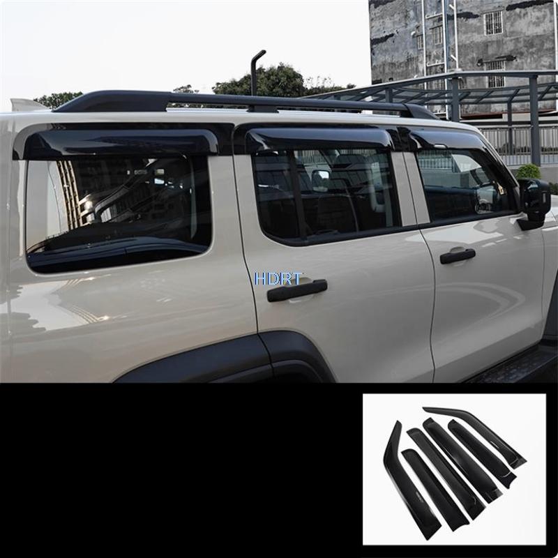 Fit For Great Wall GWM WEY Tank 300 2025 + Car Styling Weather Shield Window Visor Sun Rain Shelter Accessories Exterior Sticker