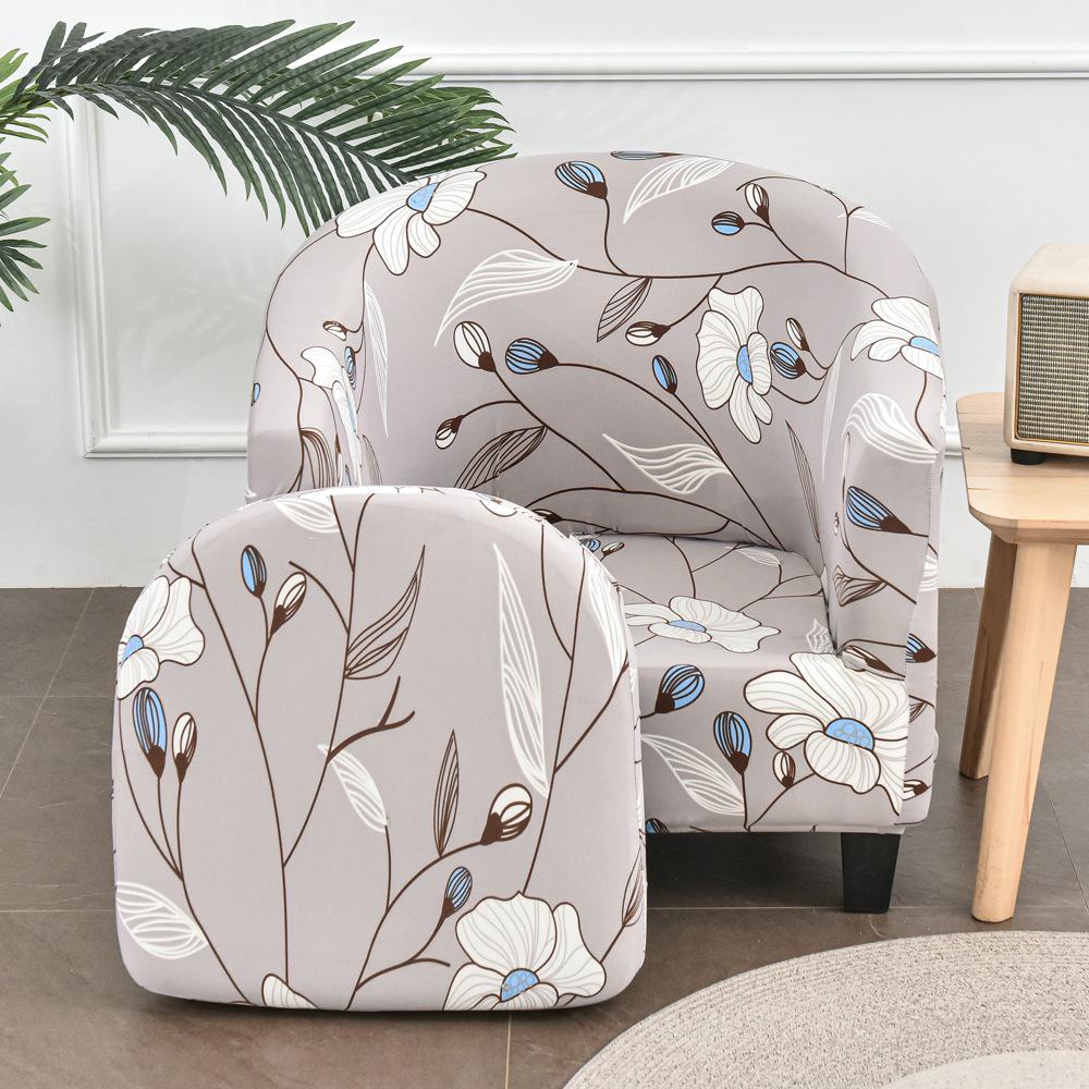 Semi-Circular Club Chair Protective Sofa Cover