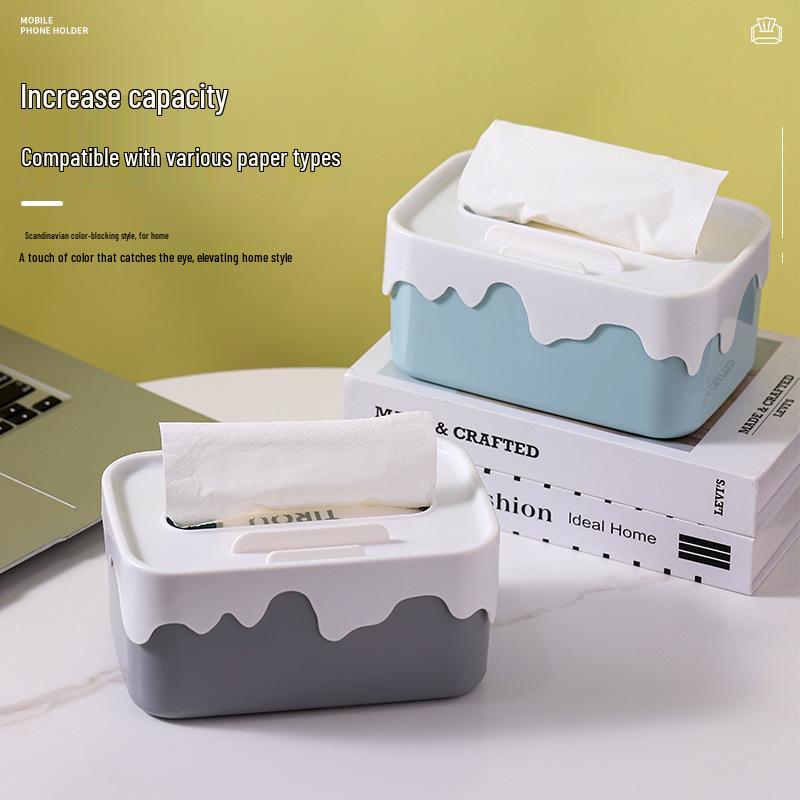 Cute Living Room Tissue Holder - Creative Napkin Storage Box for Home & Coffee Table