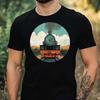 Men's T-Shirt Locomotive Motif Cotton Size XS To 5XL