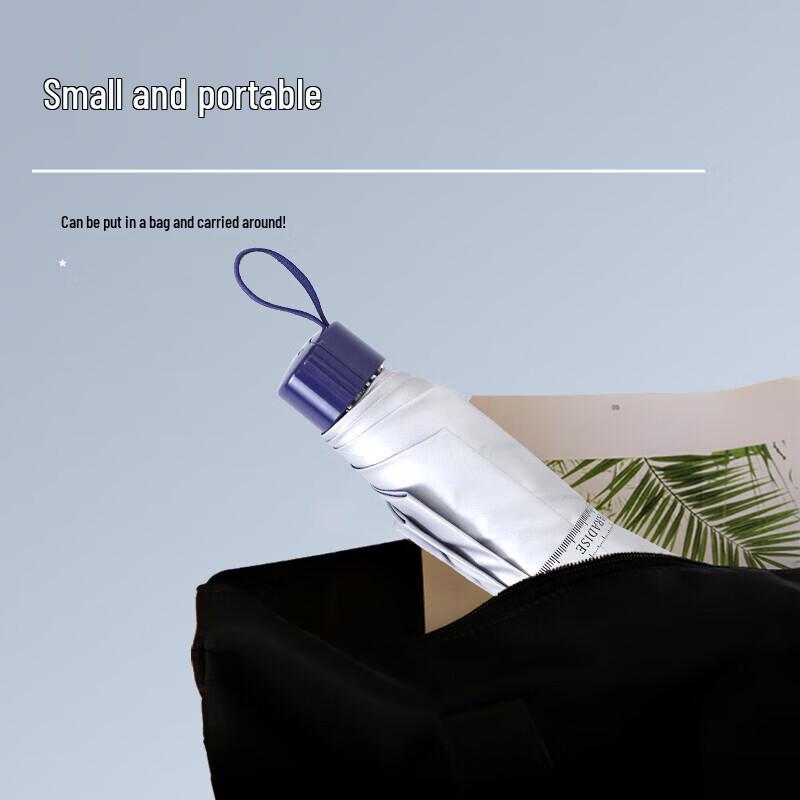 Paradise 57cm 8-Rib Tri-Fold UV Protection Rain & Sun Umbrella