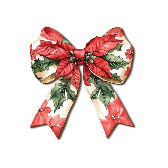 

Christmas Bow Wooden Door Sign 12 Inch Large Bow Hanging Welcome Sign Vintage Wall Art Door Hanger for Girls Room Dorm Apartment Porch Decor F