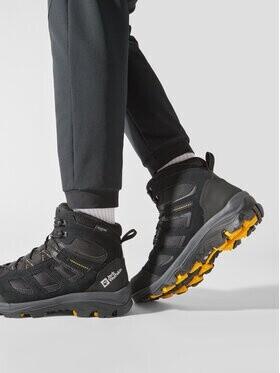 Hiking Shoes Jack Wolfskin Vojo 3 Texapore Mid (4042462) Black/burly Yellow XT