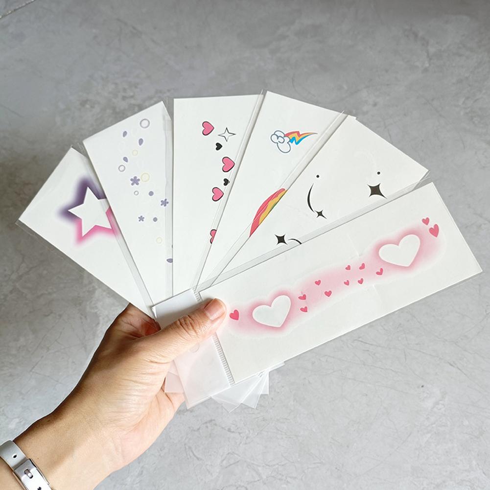 Temporary Blush Tattoo Sticker Songkran Facial Tattoo Tattoo Star Face Tattoo Waterproof Makeup M0X9