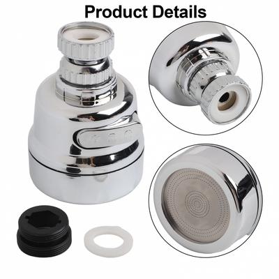 Faucet Sprayer Movable Kitchen Tap Head Nozzle Sprayer 4 Adjustable Parts