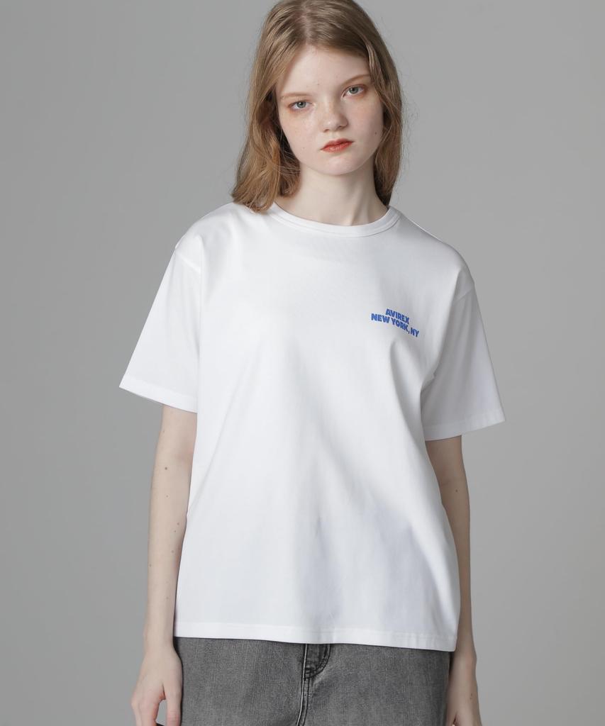 AVIREX 50th Anniversary Animals F T-Shirt, Women's, 030, White, 783-5235603