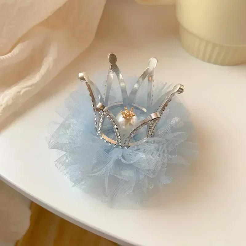 Hot Princess Children Girl Hairpin Sweet Vintage Crown Hair Clip For Kid Girl Birthday Party Decroative Hair Pin Little Girl