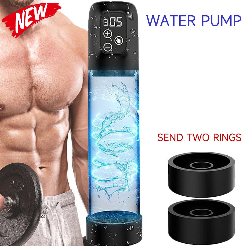 New Water Pump for Pienis Enlargement Penis Expander Cock Enlargement Men Sex Toy Adult Supplies Electric Vacuum Pump
