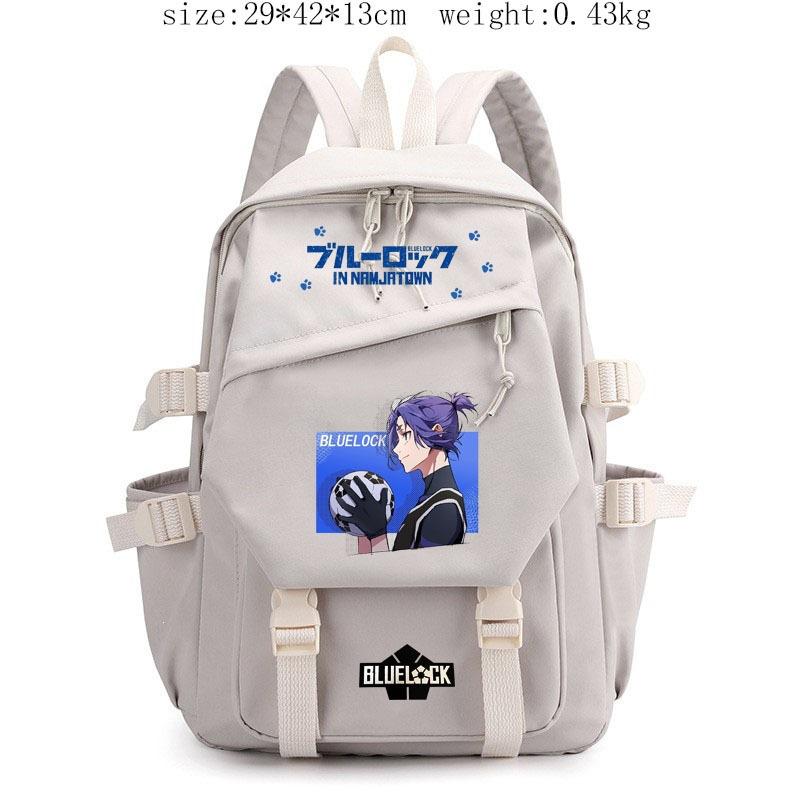 BLUE LOCK Anime Cosplay Sac à dos Étudiants Sac d'école Nylon Léger Dessin animé Sac à livres Ordinateur portable Voyage Sac à dos Extérieur Enfants Cadeaux