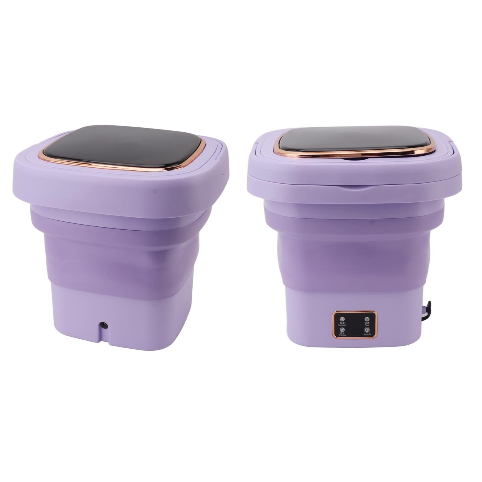 Portable Washing NaMachine 9L Automatic Small Foldable Bucket Washer for Dormitories Travel Business Trip