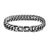 Custom Punk Chunky Stainless Steel Chain Bracelets Men Hip Hop Thick Rectangular Link Sweater Chain Bracelet