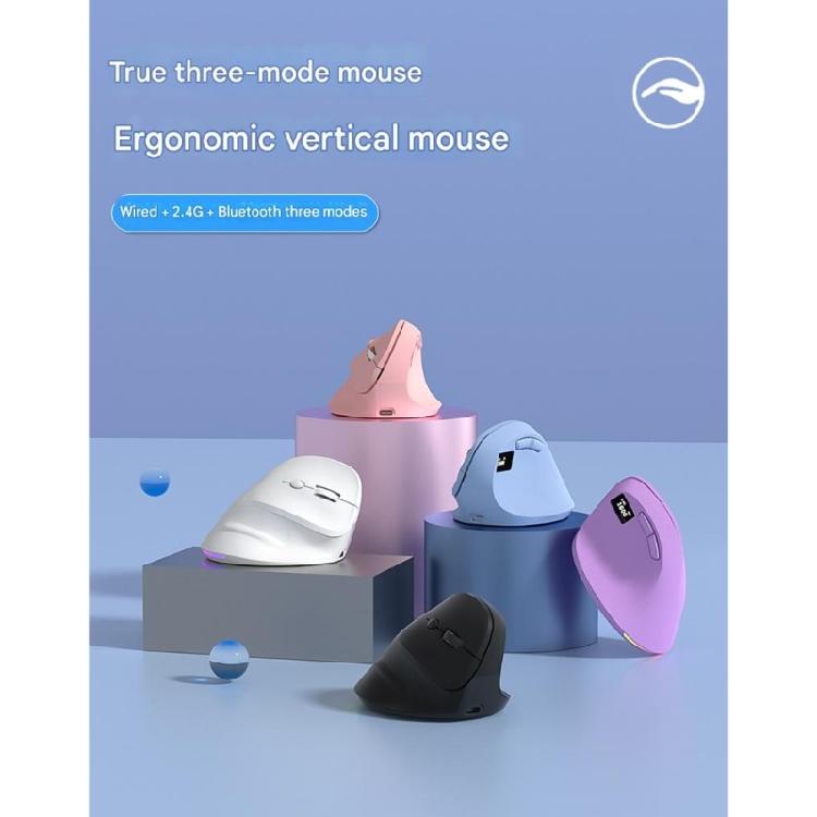 Type C Wireless Vertical Mouse 2.4G Ergonomic Mouse 4800DPI Mouse Bluetooth-compatible Optically Mouse for PC Computer