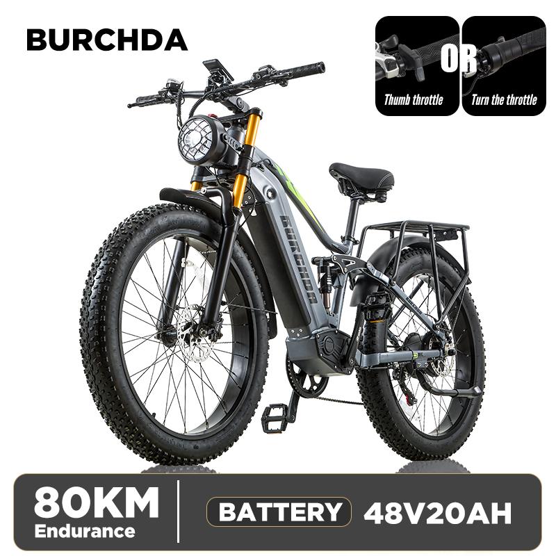 BURCHDA RX80 Mountain Electric Bicycle 48V20AH