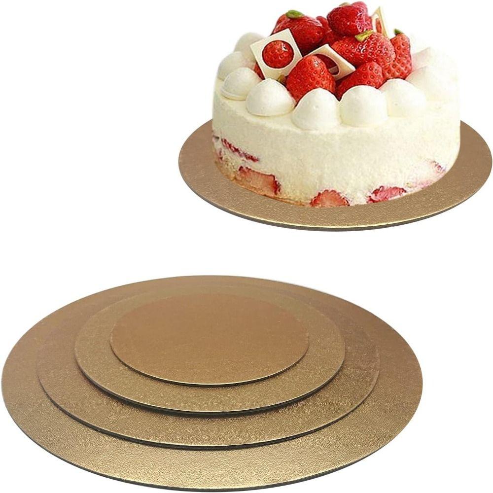 5pcs/set Round Circle Cake Base Cardboard Cake Displays Tray  Dessert Decorating Supplies