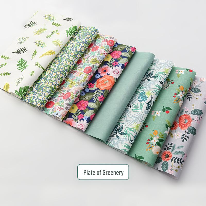 Pure Cotton Patchwork Fabric Set - Printed Fabric Scraps for Doll Clothes & Hair Ties, Handmade DIY Projects