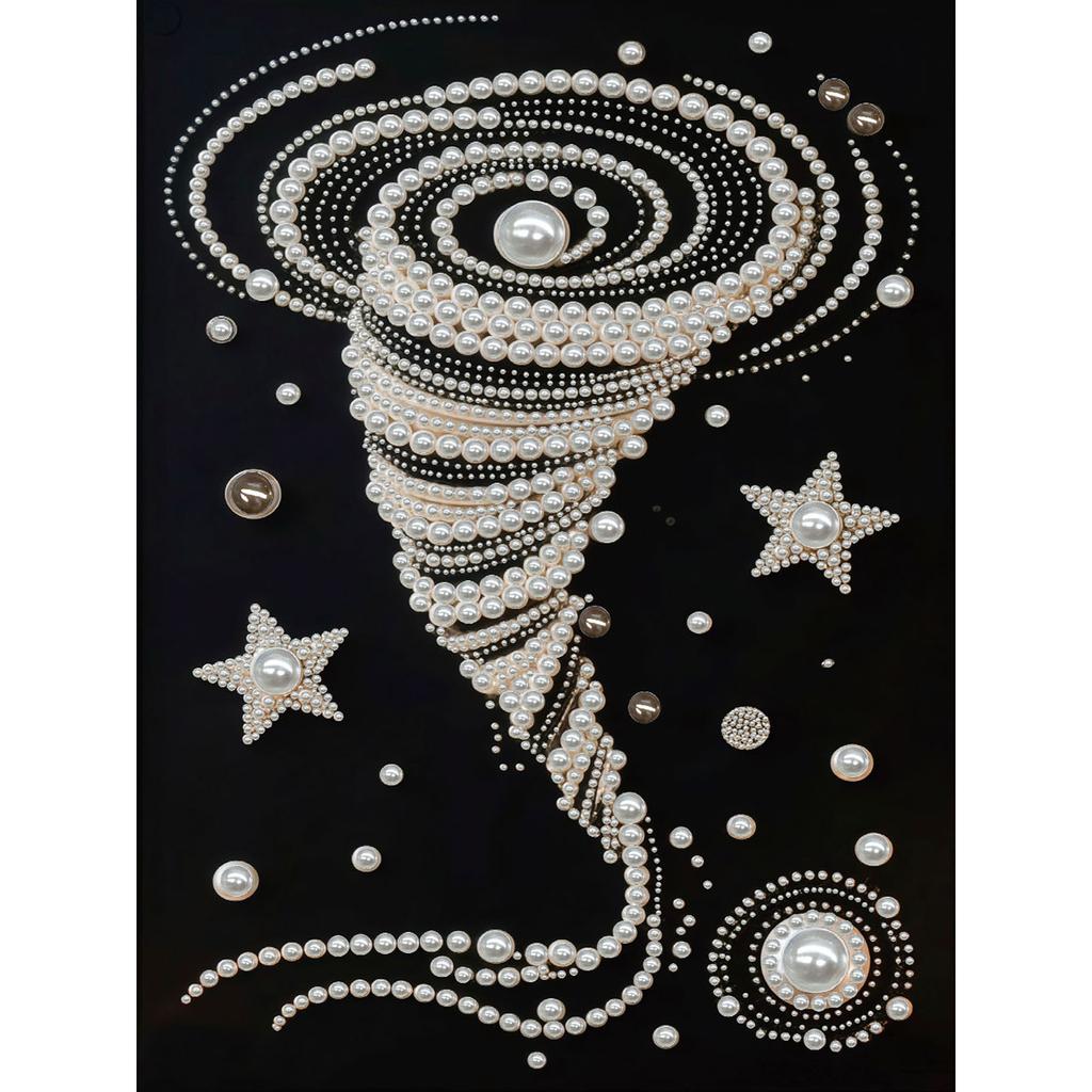 DIY Pearl Gem Paintings Picture Arts Craft for Adults/Beginners Gift Home Decor 30x40cm With Frame