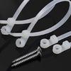 100PCS Nylon Cable Management Tie Buckles Automatic Locking Feature 4.8mm Hole Diameter for Dependable Organization Needs