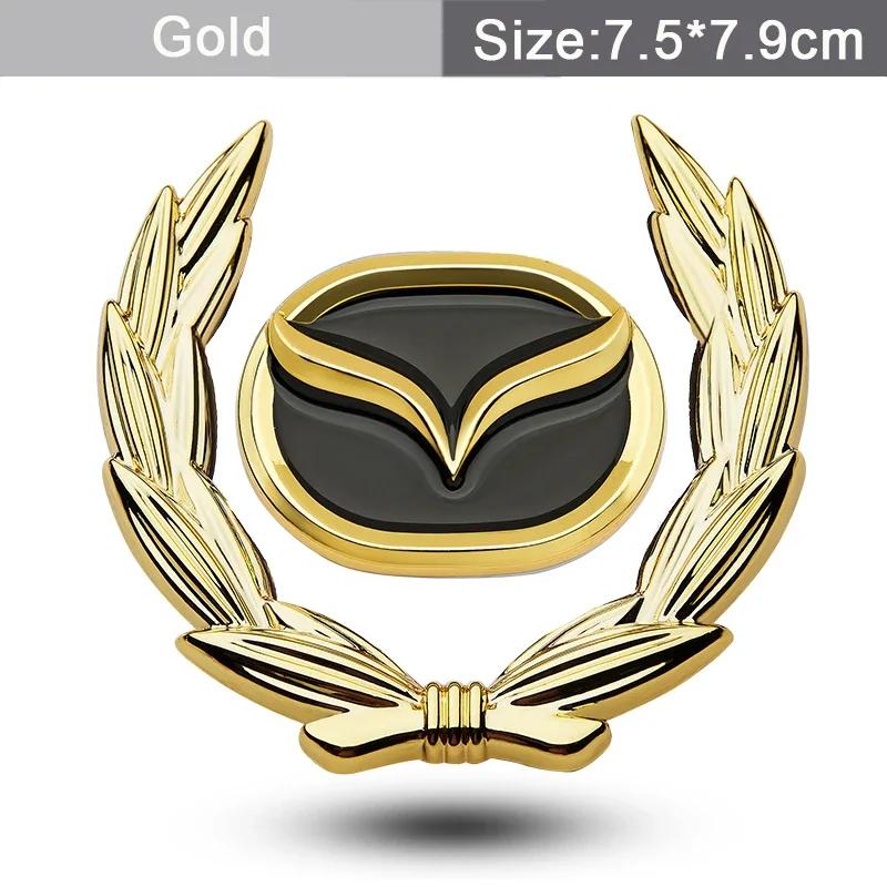 

2025 Hot Car Window Sticker Badge Side Decal Emblem for Mazda Logo MX3 Axela 3 5 6 RX8 RX7 Atenza MX5 CX9 CX5 CX7 323 626 Access золотой
