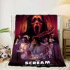 Scr-eam Horror Movie Blanket Flannel Blanket for bed, sofa, Camping, Hiking, Picnic Essentials, gift for family Fan gifts