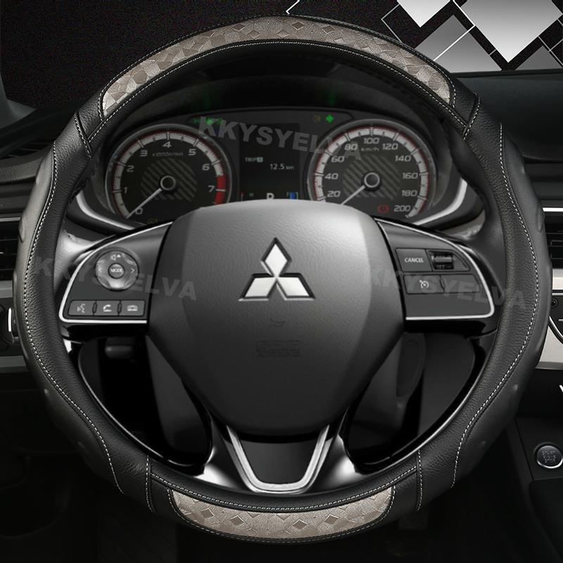 

Чохол на кермо автомобіля для Mitsubishi Outlander Mirage ASX 2012- Eclipse Cross 2017- L200 2015-2017 Auto сірий