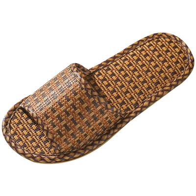Pantofole da Interno Traspiranti in Bambù Naturale e Rattan per Uomo e Donna - Assorbenti del Sudore e Fresche per Primavera/Estate