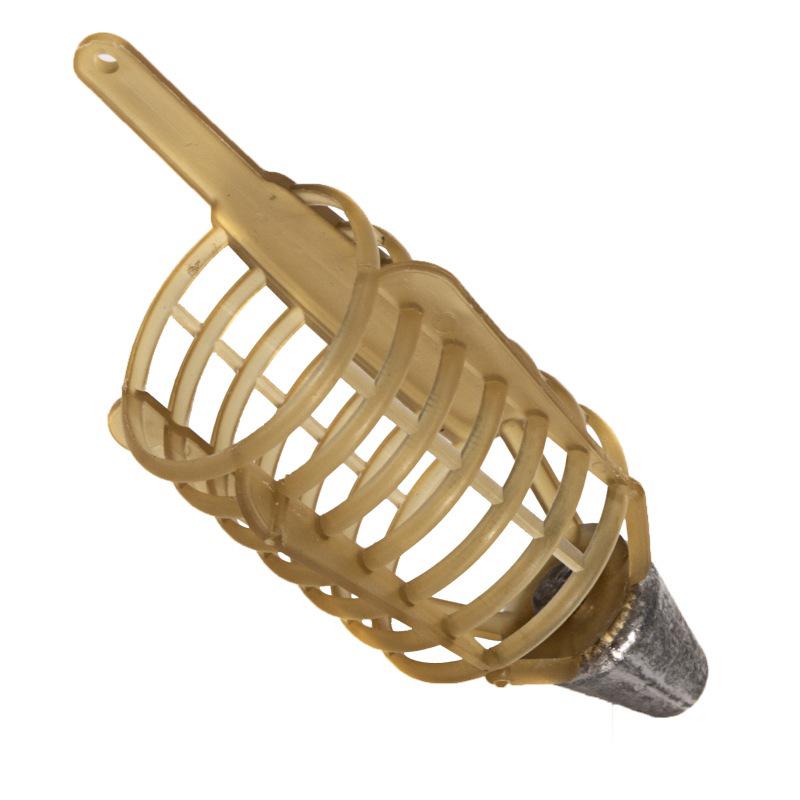 Fishing Weighted Bait Cage Feeder: Fixed-Point Sinker and Bait Holder Device