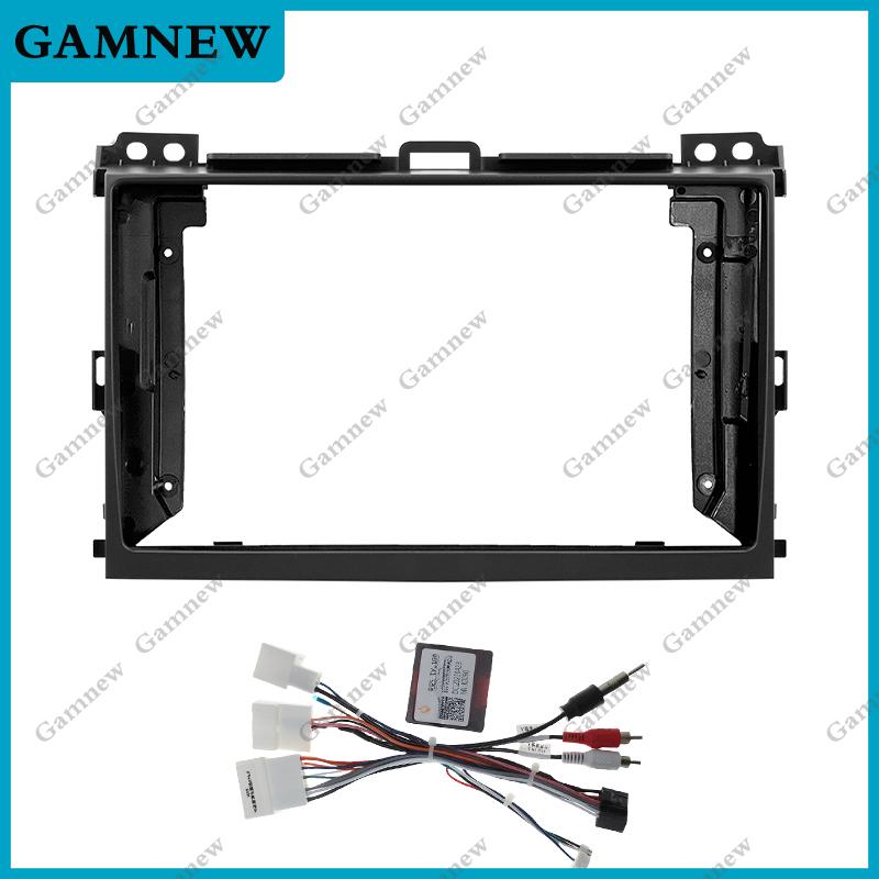9 Inch Car Fascia Frame Canbus Box Adapter Android Stereo Dashboard Kit Face Plate For Toyota Land Cruiser Prado 120 J120 LC120