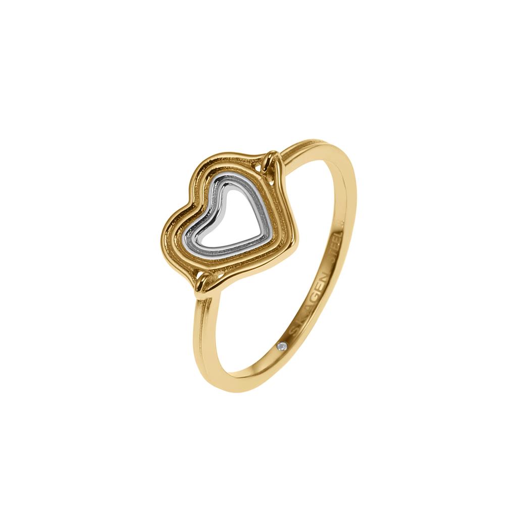 Skagen Women's KARIANA Two-Tone Stainless Steel Center Focal Ring, SKJ16809989