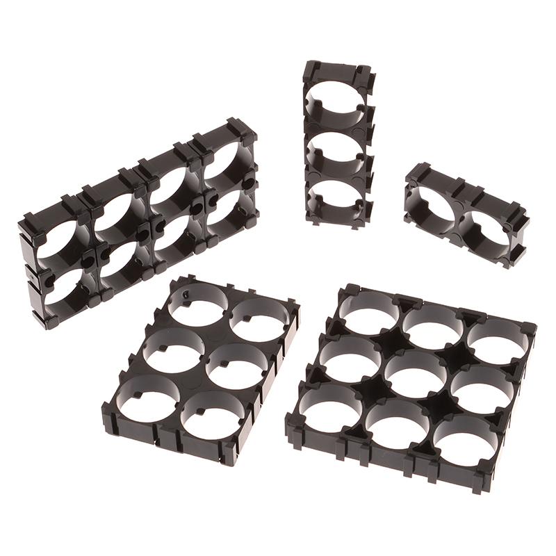10Pcs 18650 Battery Holder Safety Anti Vibration Holder Bracket Li-Ion Cell Holder Cylindrical Plastic Case Battery Holder