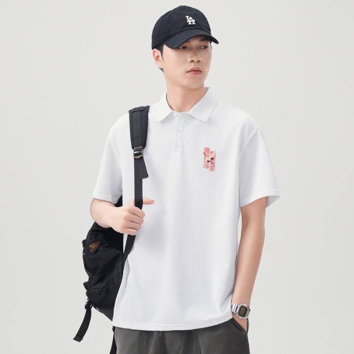 New Summer T-shirt Loose Lapel Short-sleeved POLO Shirt T-shirt