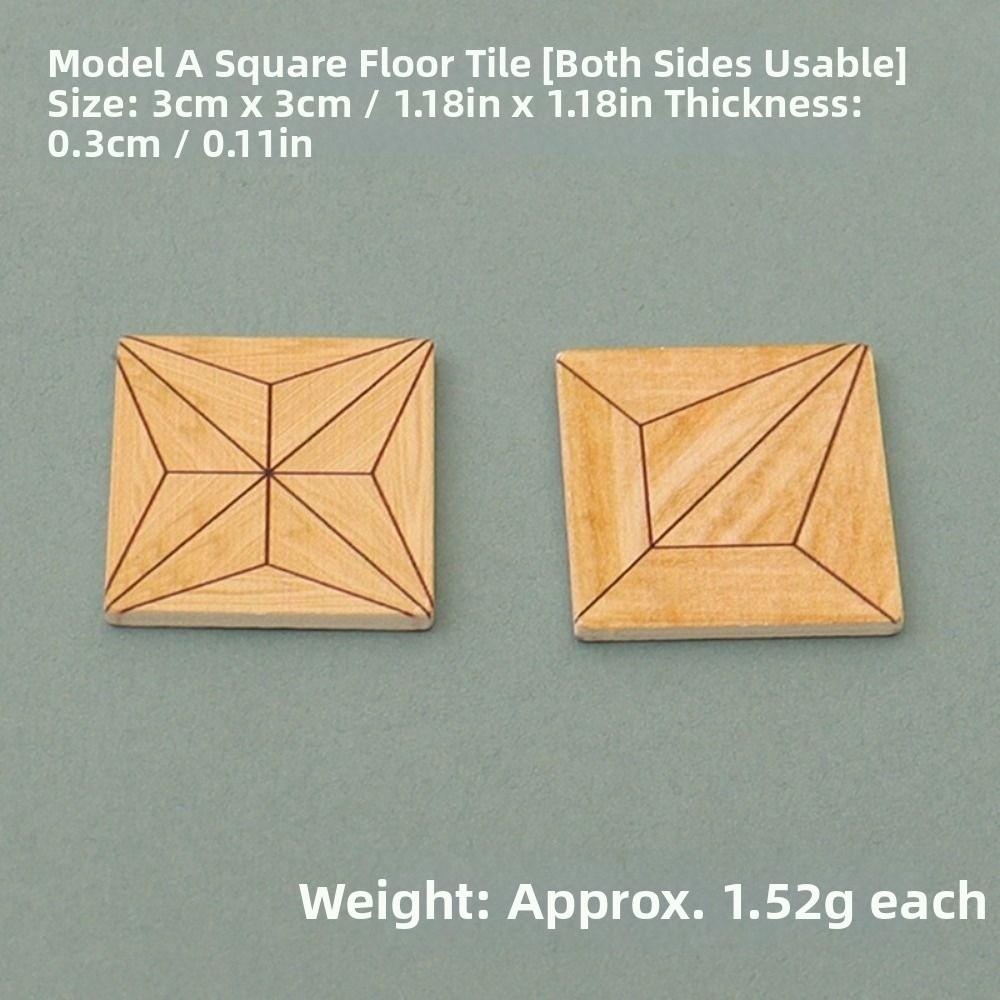 10 Stück Mini Holzboden Holz Puppenhaus Bodenfliesen Passen 1:12 Puppenhaus