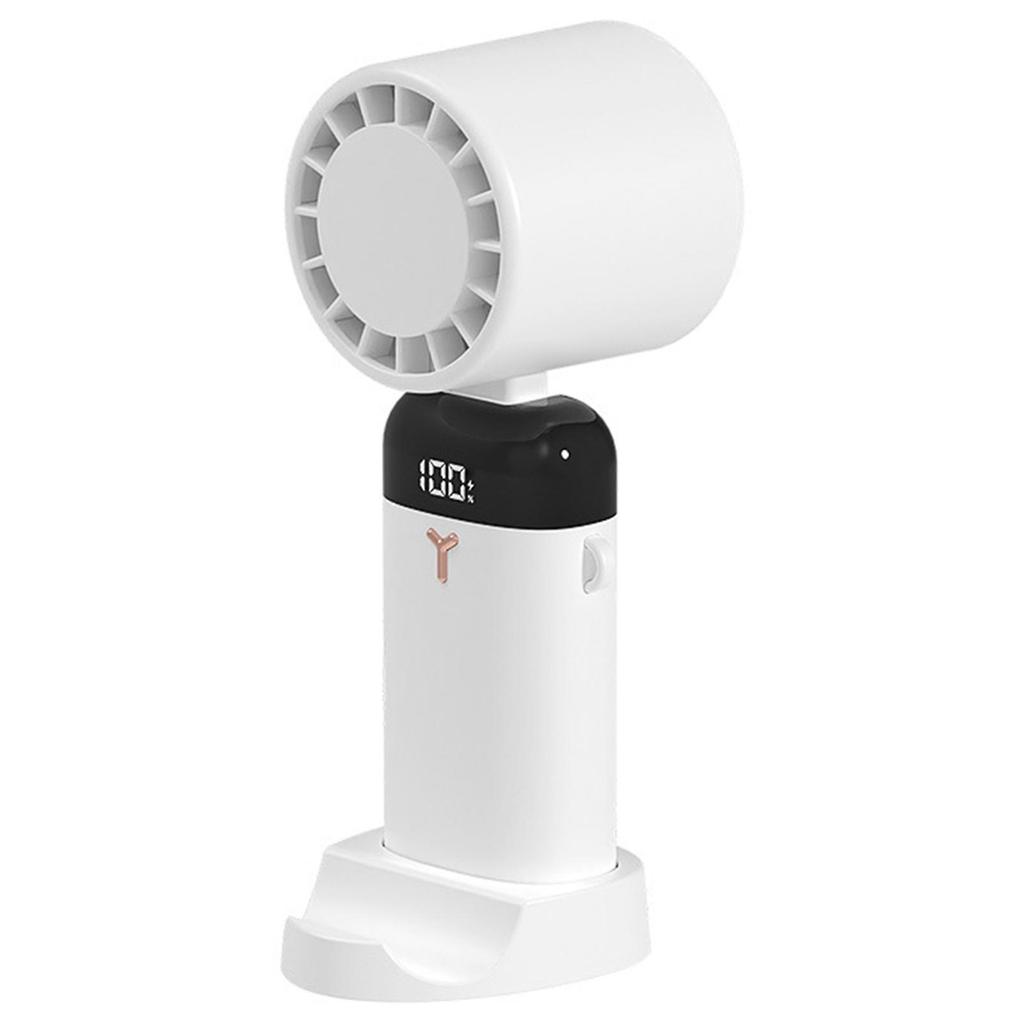 Portable Mini Handheld Fan Cold Compress Air Cooling Fan 2200mAh USB Rechargeable Electric Fan Outdoor Handy Bladeless T