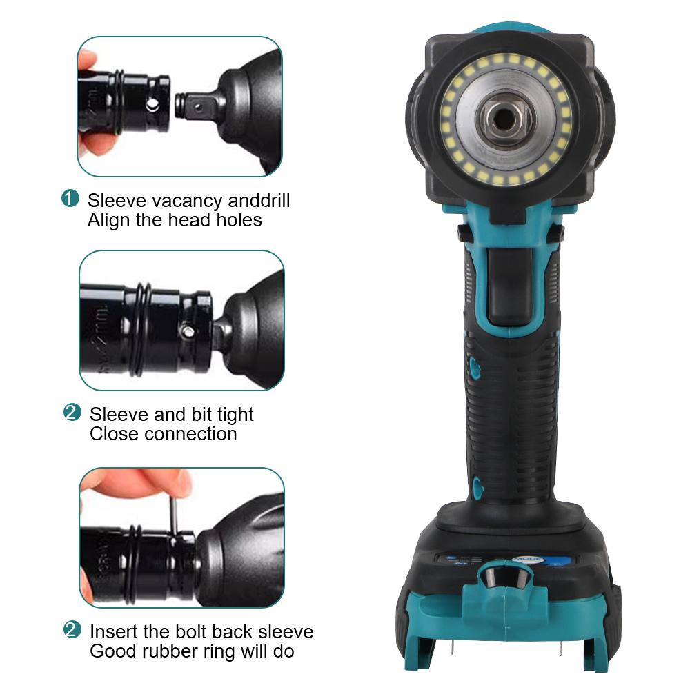 Tragbarer, superstarker, multifunktionaler und leistungsstarker elektrischer Schlagschrauber mit 500 N für die mechanische Wartung