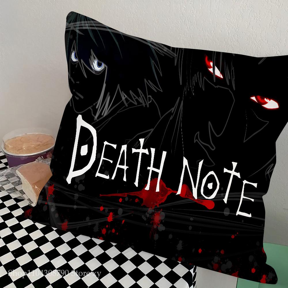 

Anime Death Note Ryuk Pillow Case Square Pillow Bedroom Sofa Leisure Comfort Cushion Car Living Room Home Decoration 16x16Inch
