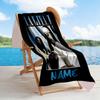Aaliyah's Fashion Icon Customize Text Beach Towel Super Soft & Absorbent Portable for SwimmingBeachCamping Travel Beach AccessoriesGym