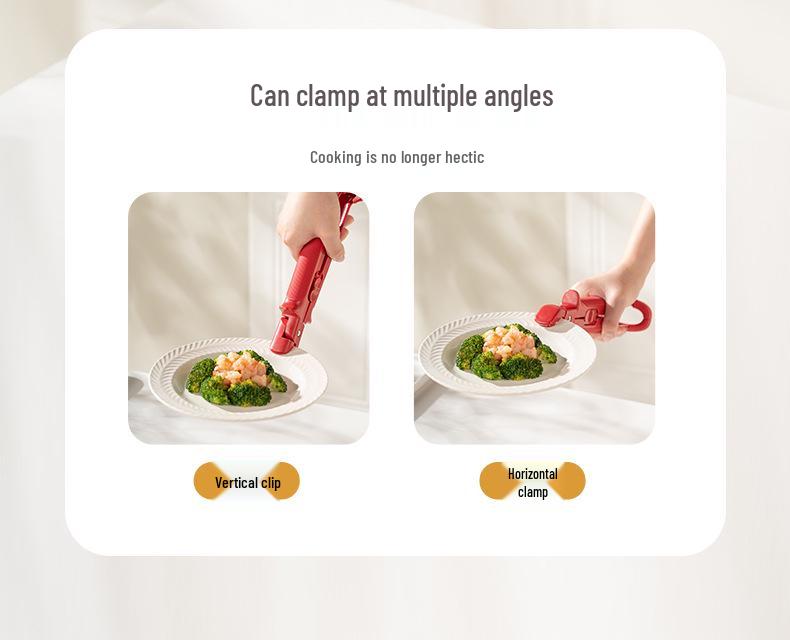 Non-slip Bowl and Plate Lifter - Dual-use Anti-scald Clip for Kitchen Bowls and Plates