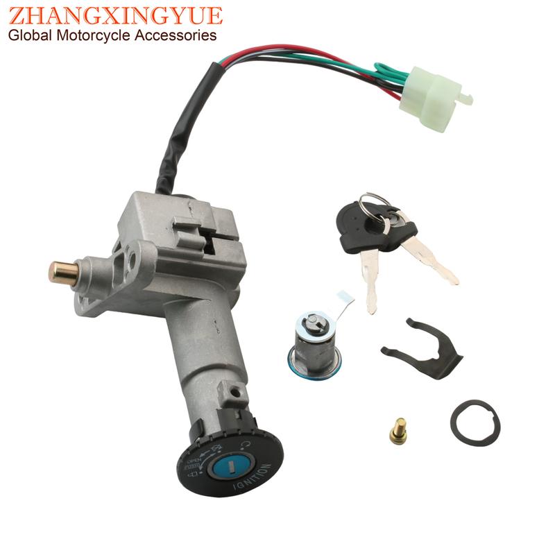 Scooter Ignition Switch Seat Lock Key Set For Peugeot Tweet 50 125 150 803468