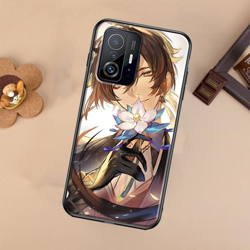 Genshin Impact Zhongli Case For Xiaomi POCO X7 X6 X5 X3 Pro F3 F5 F6 M6 Pro 13 14 Ultra 11T 12T 13T 14T Pro Cover