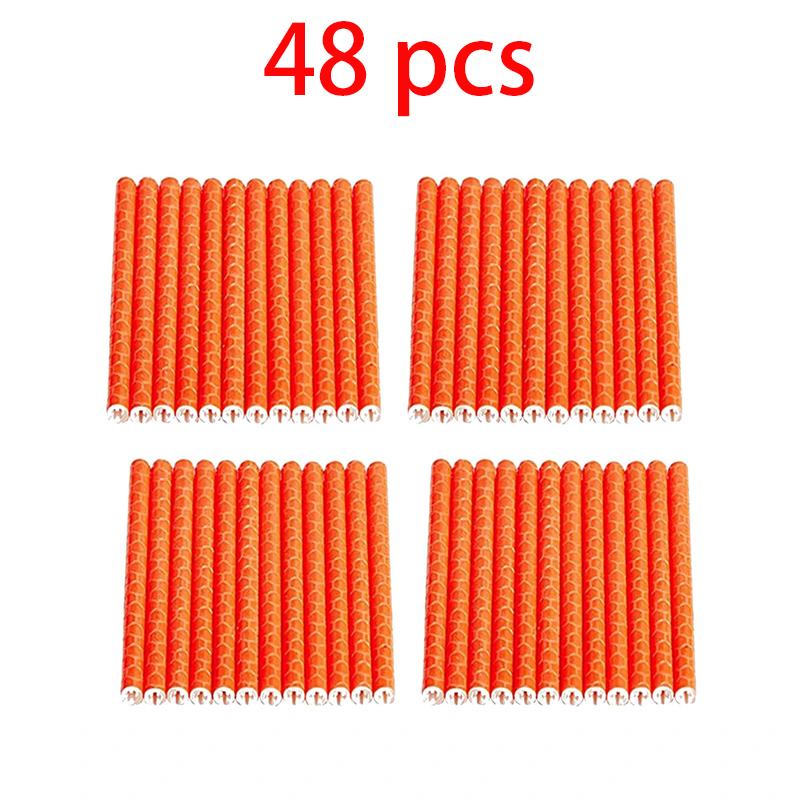 12/24/48PCS Bicycle Wheel Spokes Reflective Sticker Colorful Tube Warning Safety Light DIY Reflector Reflective Safety Kit