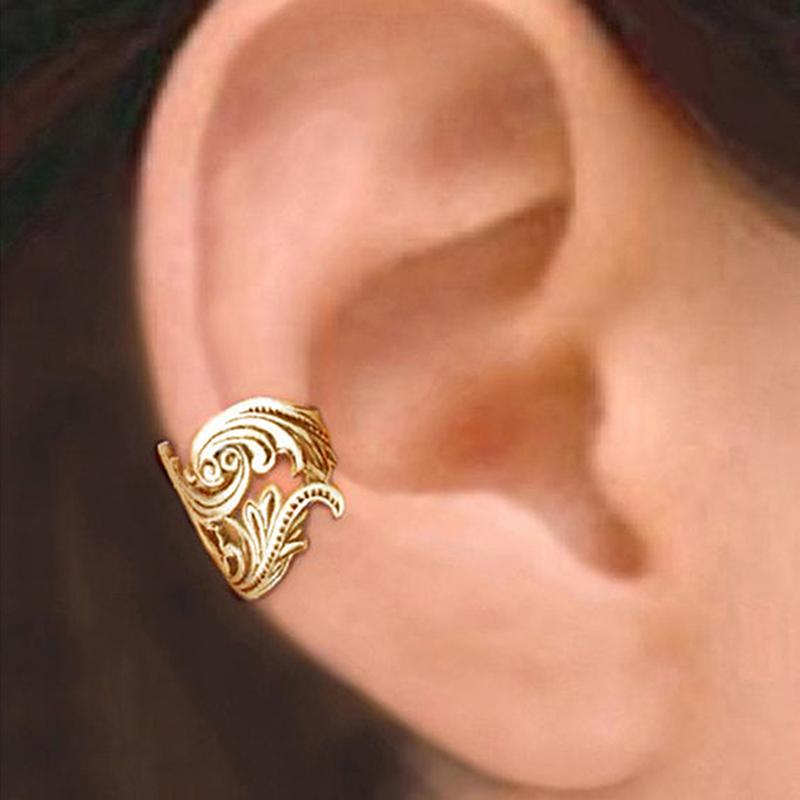 Huitan New Trendy Fox Shape Clip Earrings for Women Antique Silver Color 2023 Ear Cuff Earrings Statement Jewelry Drop Ship 1
