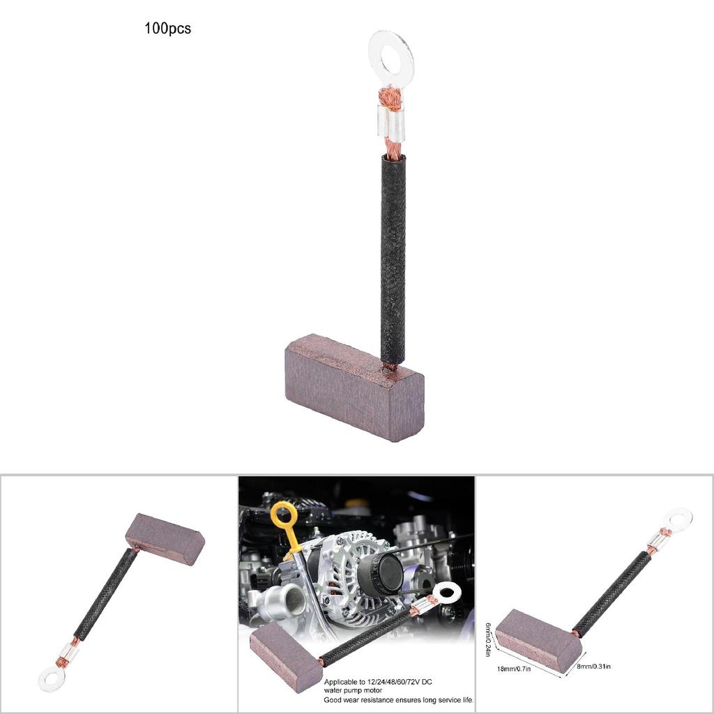 100pcs Carbon Brushes Replacement Parts for DC Water Pump Motor J460