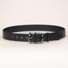 Womens Genuine Leather Belt With Pin Buckle Slim Fit Casual Vintage Waistband Jeans Trousers