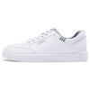 Soft Leather Easy Care Trendy Versatile Comfortable Breathable Low Top Skate Shoes Men Sneaker White Blue WBN(JS)-021106