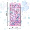 Puffy Soft and Water Decorative Cute Drop Shape K-Bom Stickers, Squishy, Stickers, Stickers, 3D, (Mixed Colors)