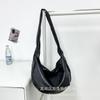 Retro men's and women's shoulder bags Crossbody dumpling bags Large capacity tote bags Fashion bags Student leisure bags