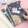 Lightweight Notebook For School Cute A5 Spiral Notebooks, Kawaii Animal Journals, 8.15" x 5.51" Lined Compact Writing Paper Notebook, 60 Sheet Journal