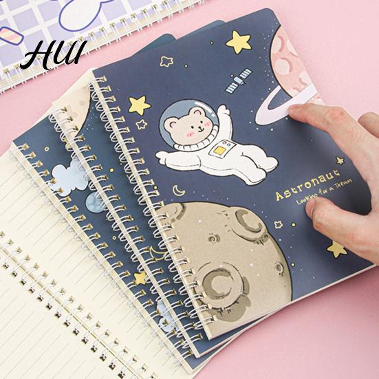 Lightweight Notebook For School Cute A5 Spiral Notebooks, Kawaii Animal Journals, 8.15" x 5.51" Lined Compact Writing Paper Notebook, 60 Sheet Journal