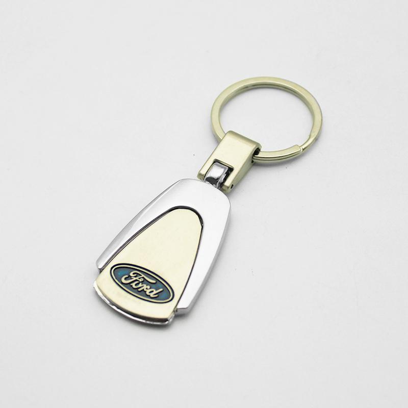 FENK5 For Ford Focus 2 3 1 MK2 MK3 MK1 Fiesta Ranger Mondeo Fusion Kuga Metal/Leather Car Logo Keychain Keyring Key Holder Accessories