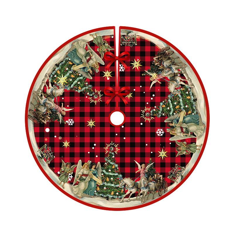 Christmas Tree Dress Ornaments Holiday Decorations Printed Ornaments Christmas Atmosphere New Year Decorations Multiple Styles