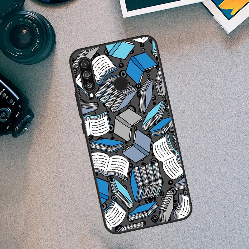 Read Books illustration For Huawei Nova 5T 9 10 SE 3i 7i 8i 11i 12i Y60 Y61 Y70 Y72 Y73 Y90 Y91 P30 P40 Lite Case